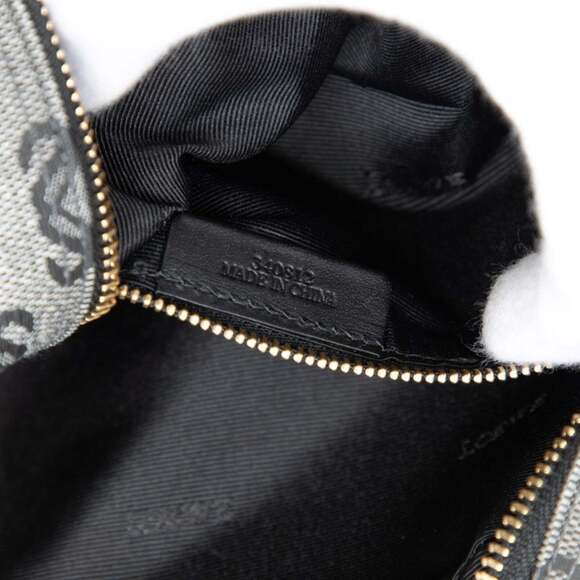 LOEWE Anagram Bag/Pouch/Cosmetic Pouch in Gray and Black Leather for Women - Picture 6 of 7